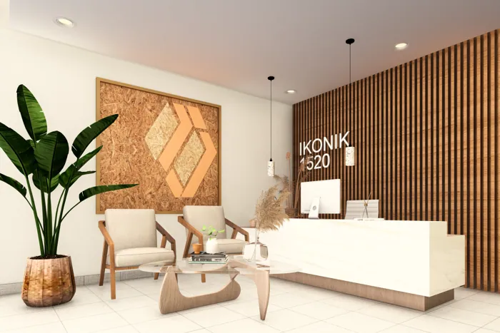 Lobby amueblado